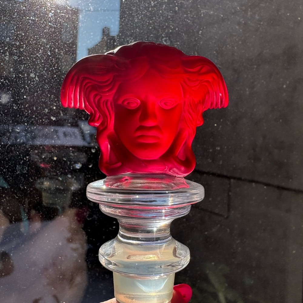 Versace x Rosenthal Medusa Crystal Bottle Stoppers SET of 3, all NEW - Picture 9 of 13